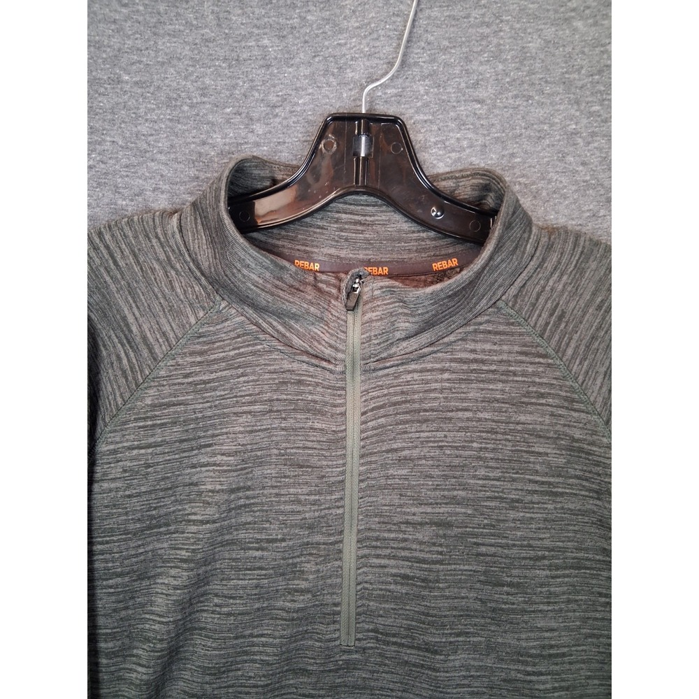 Ariat Mens Jacket 2XL Green Rebar 1/4 Zip Gridwork Baselayer Outdoor Western